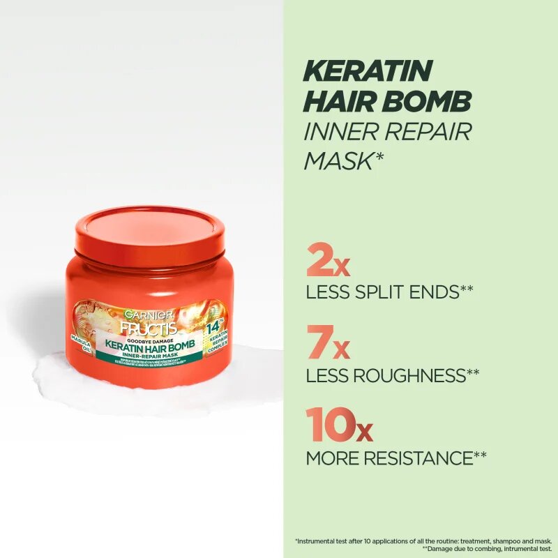 Garnier Fructis Goodbye Damage maska za šibke in poškodovane lase 320 ml