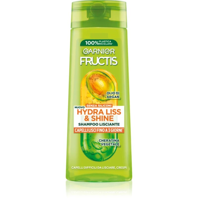 Garnier Fructis Hydra Liss & Shine šampon za neobvladljive lase 250 ml