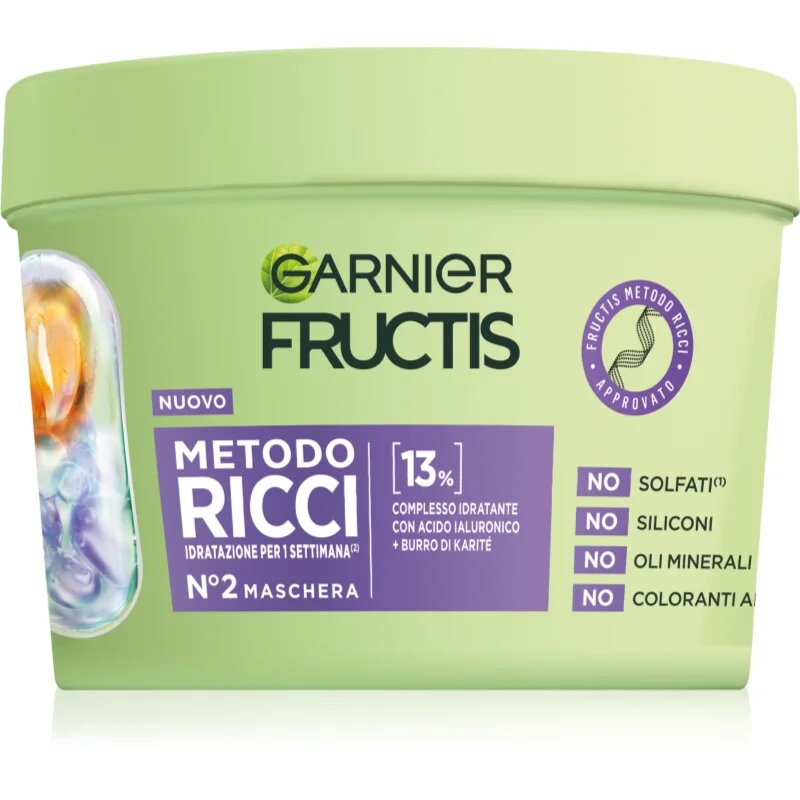 Garnier Fructis Metodo Ricci vlažilna maska za aktivacijo kodrčkov 370 ml
