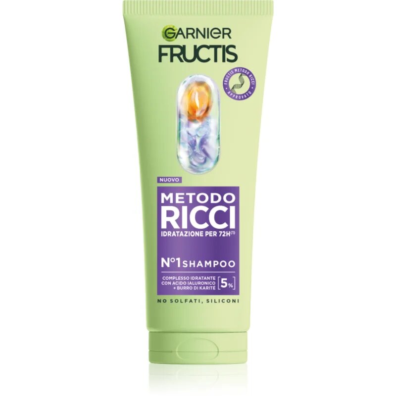 Garnier Fructis Metodo Ricci vlažilni šampon za aktivacijo kodrčkov 200 ml