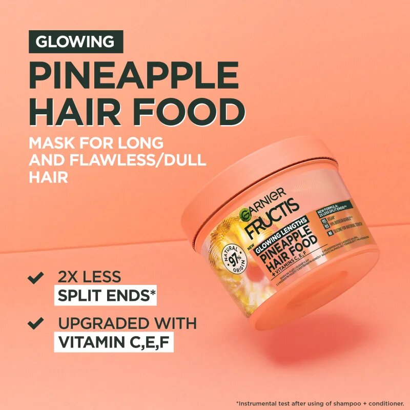 Garnier Fructis Pineapple Hair Food maska za lase za razcepljene konice 400 ml