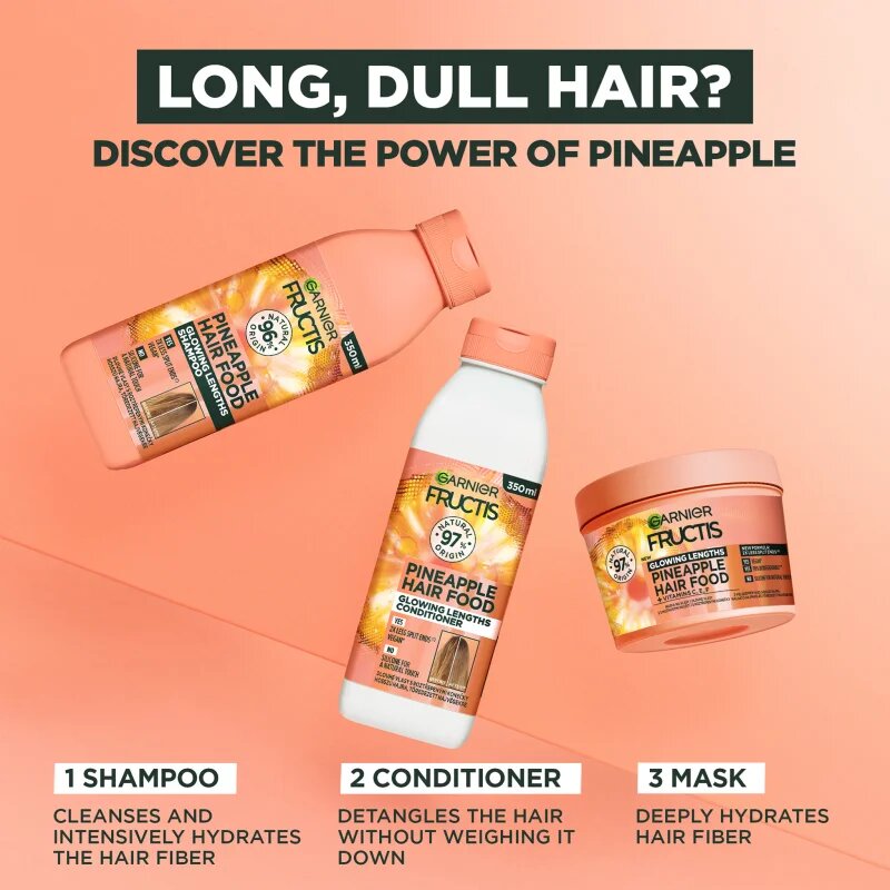 Garnier Fructis Pineapple Hair Food maska za lase za razcepljene konice 400 ml