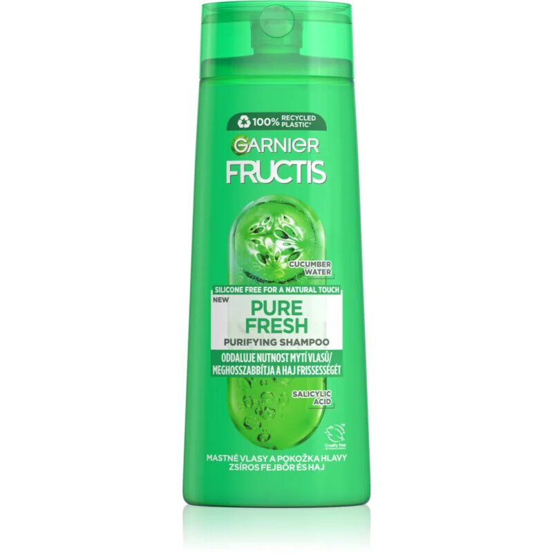 Garnier Fructis Pure Fresh šampon za okrepitev las 400 ml