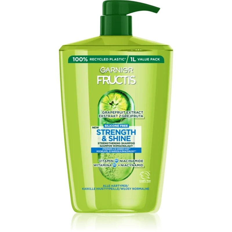 Garnier Fructis Strength & Shine šampon za okrepitev las za vse tipe las 1000 ml