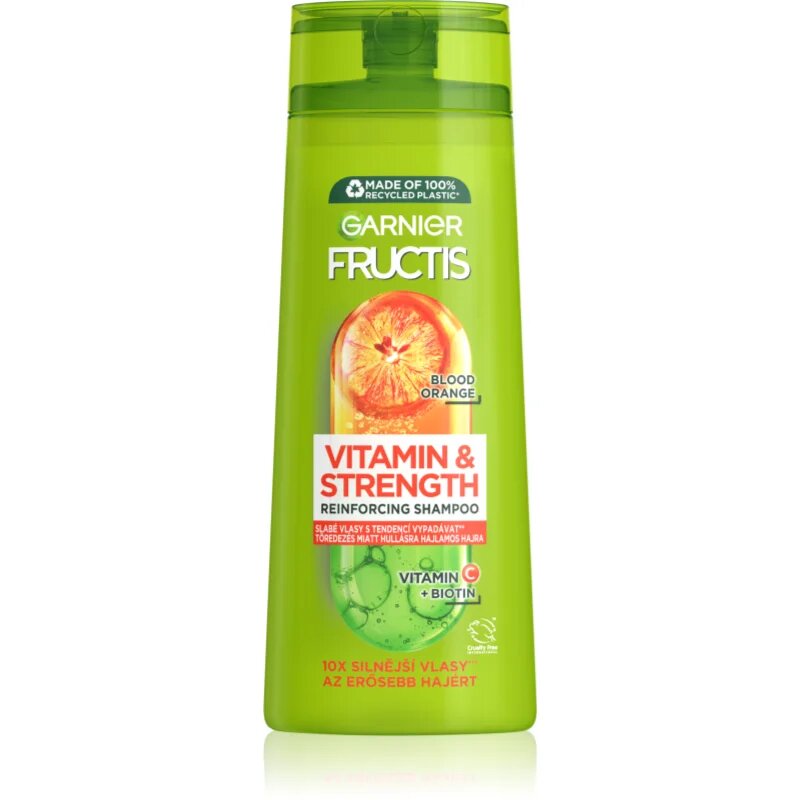 Garnier Fructis Vitamin & Strength krepilni šampon za poškodovane lase 250 ml