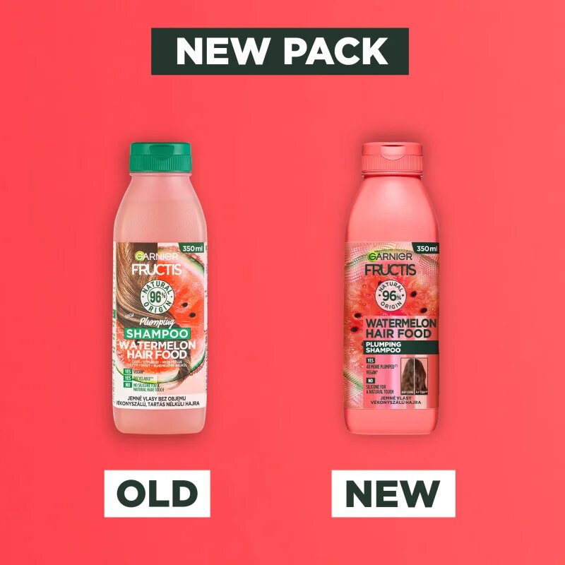 Garnier Fructis Watermelon Hair Food šampon za fine in tanke lase 350 ml