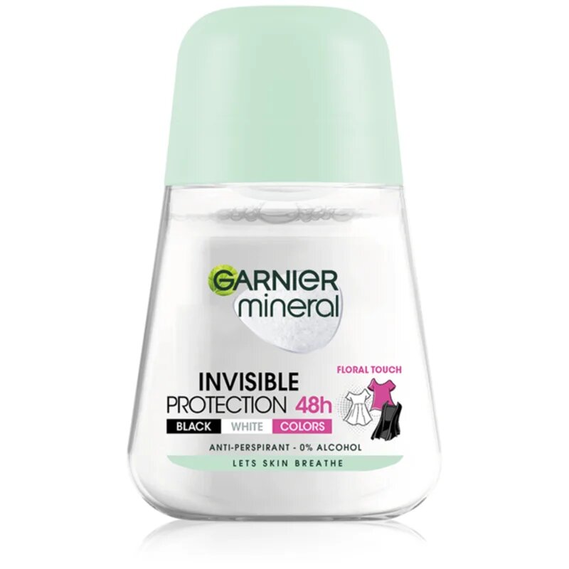 Garnier Mineral Invisible antiperspirant roll-on za ženske 48h 50 ml