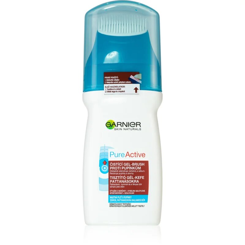 Garnier Pure Active čistilni gel s krtačko 150 ml