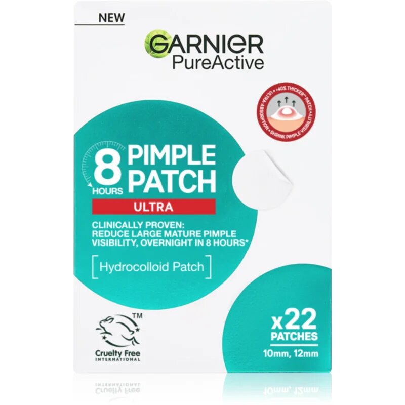 Garnier Pure Active Pimple Patch Ultra obliži za problematično kožo proti aknam 22 kos