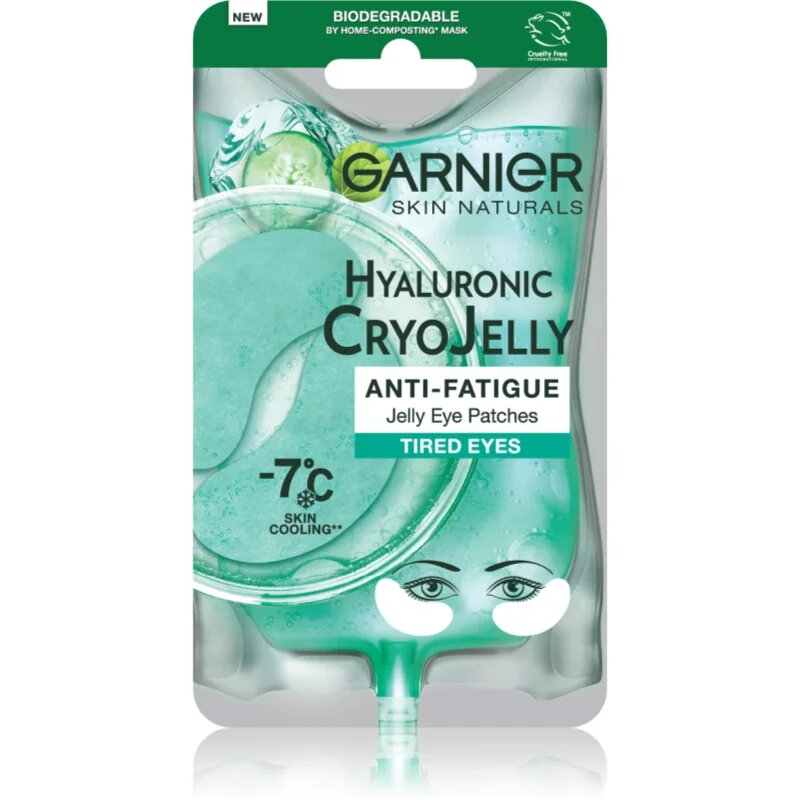 Garnier Textil Masks Cryo Jelly maska za predel okoli oči s hladilnim učinkom 5 g