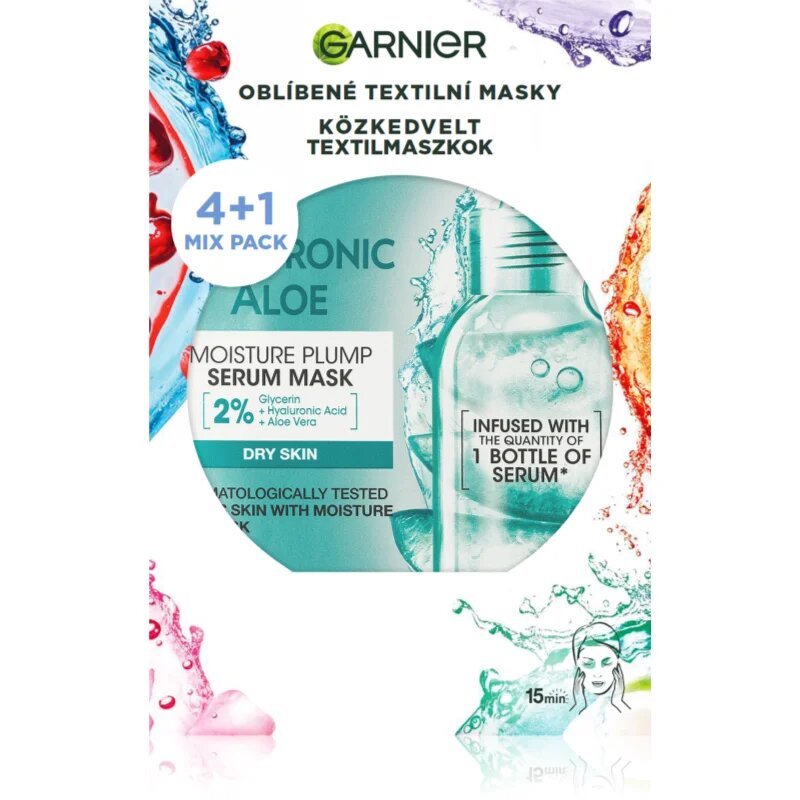 Garnier Textil Masks Party Mix set mask iz platna