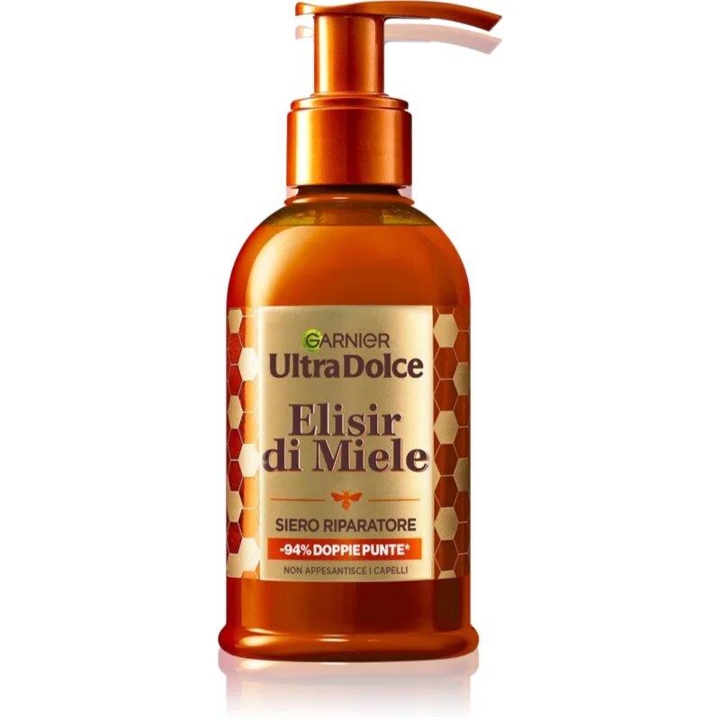 Garnier Ultra Doux Sweet Honey Elixir regeneracijski serum za poškodovane lase 115 ml