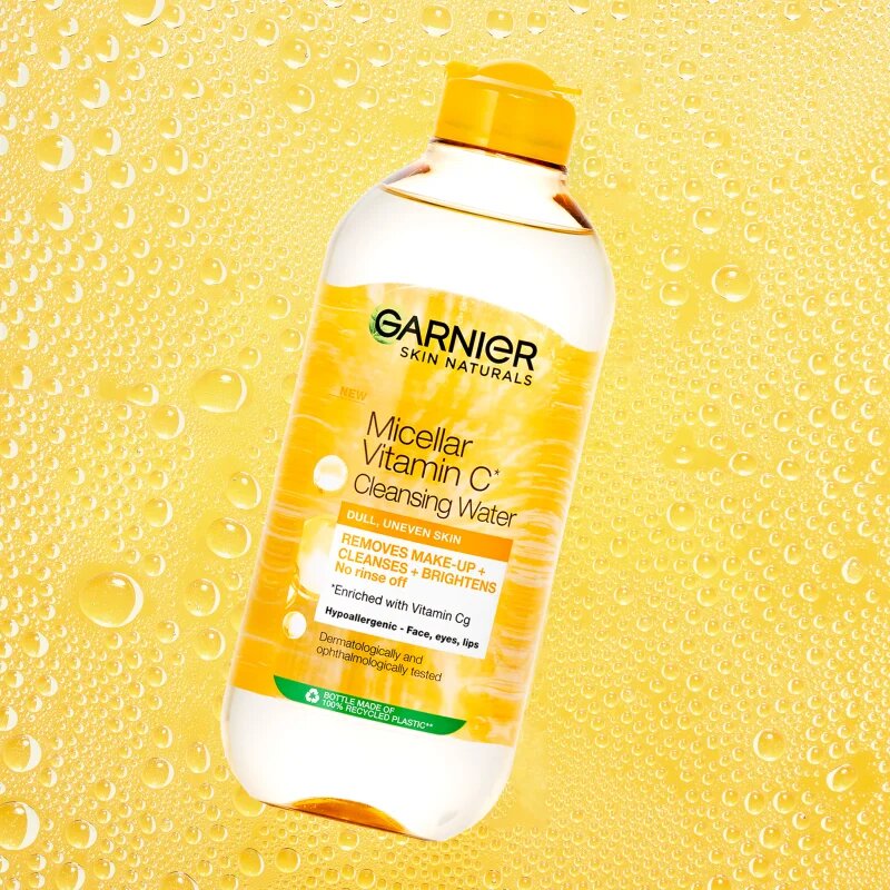 Garnier Vitamin C čistilna micelarna voda za odstranjevanje ličil 400 ml