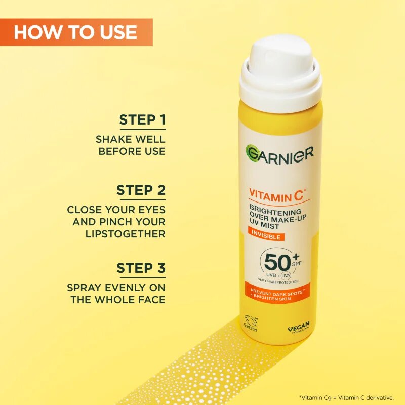 Garnier Vitamin C meglica za obraz (posvetlitveni) SPF 50+ 75 ml