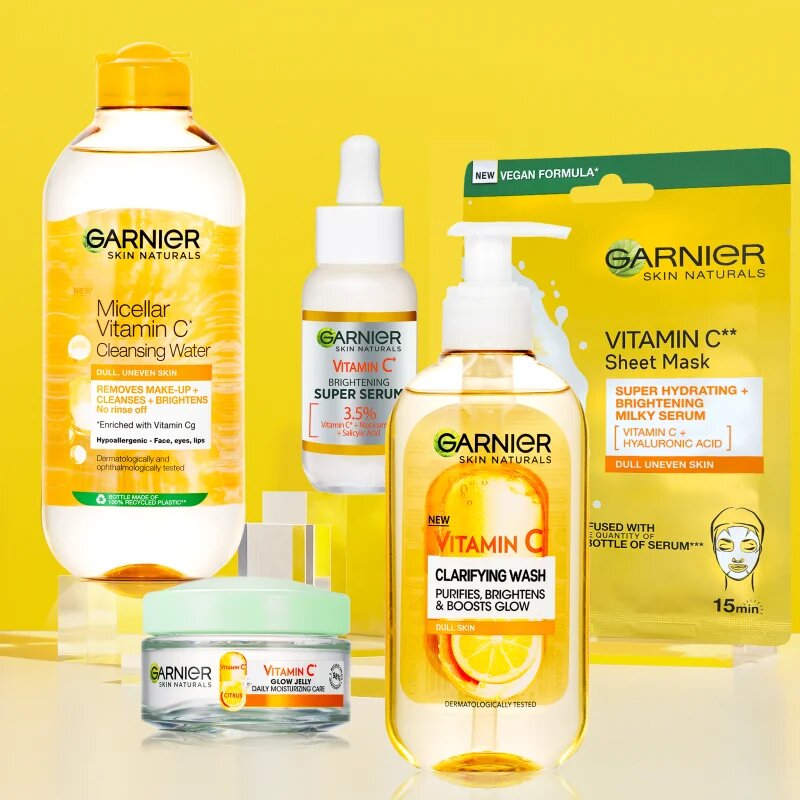 Garnier Vitamin C posvetlitveni čistilni gel za obraz 200 ml