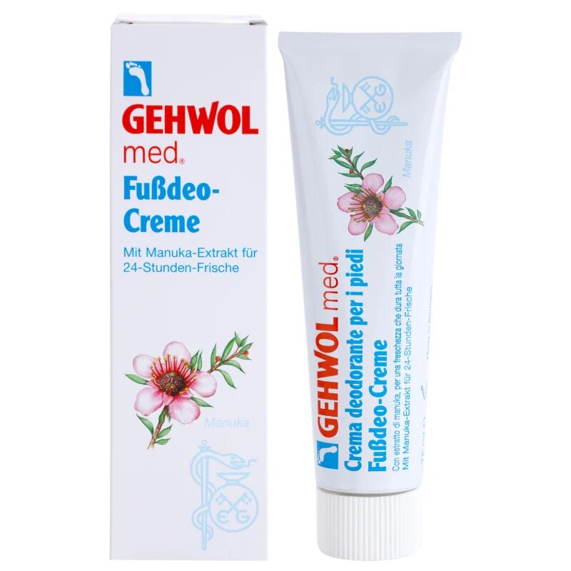 Gehwol MED. intenzivna deodorantna krema z dolgoobstojno zaščito za noge 75 ml