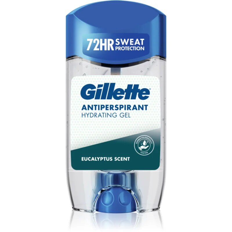Gillette Antiperspirant Hydrating Gel Eucalyptus Scent antiperspirant gel z vlažilnim učinkom za moške 70 ml