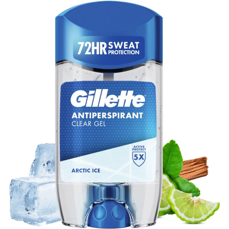 Gillette Arctic Ice antiperspirant gel za moške 70 ml