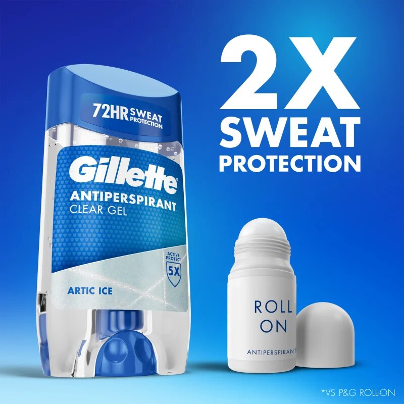 Gillette Arctic Ice antiperspirant gel za moške 70 ml