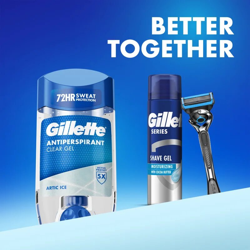 Gillette Arctic Ice antiperspirant gel za moške 70 ml