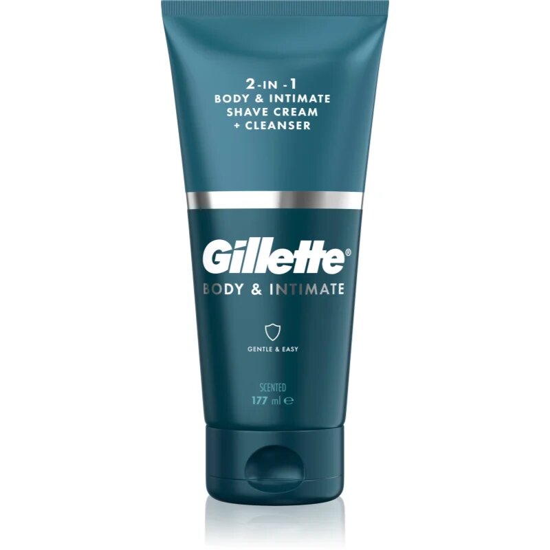 Gillette Body&Intimate 2in1 Shave Cream izdelek za britje dimelj z emulzijo za umivanje za moške 150 ml