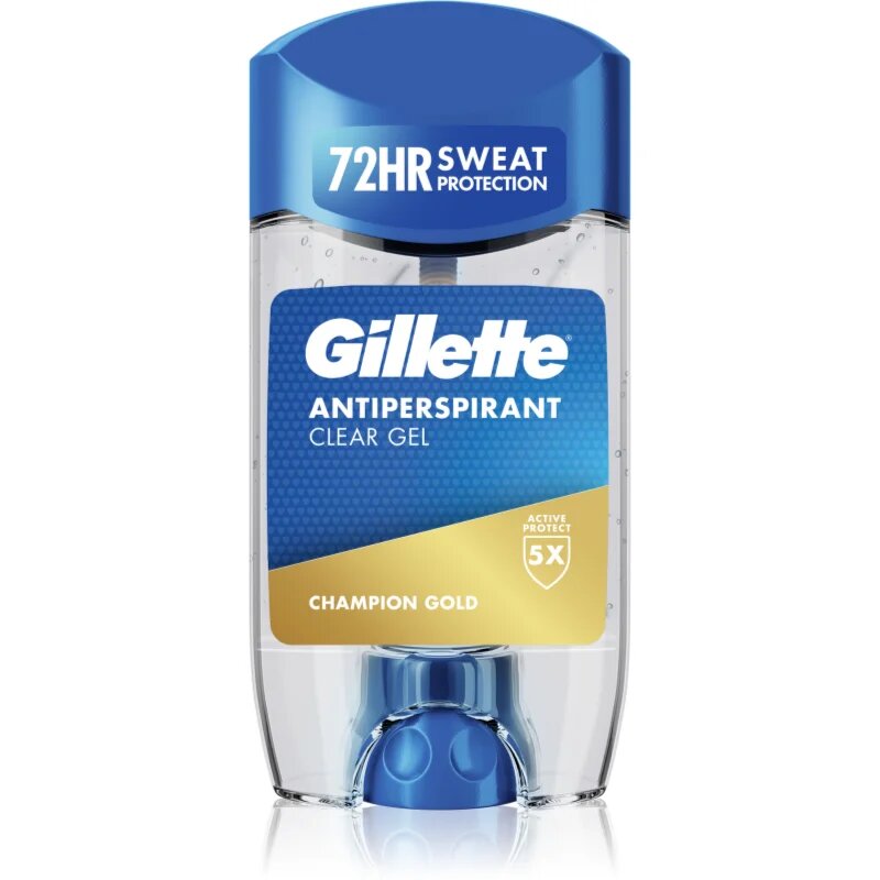 Gillette Champion Gold Antiperspirant Clear Gel antiperspirant gel za moške 70 ml