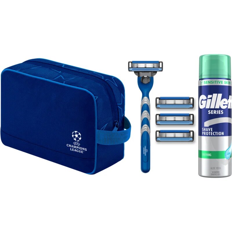 Gillette Champions League Special Edition darilni set za moške