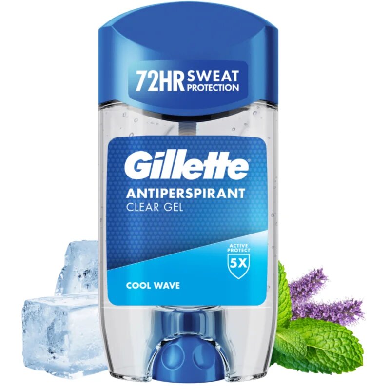 Gillette Cool Wave antiperspirant gel za moške 70 ml