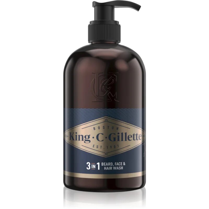 Gillette King C. Beard & Face Wash šampon za brado 350 ml
