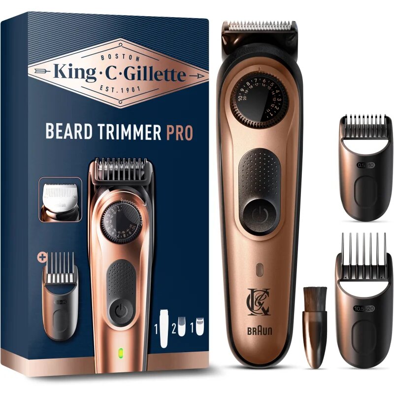 Gillette King C. Beard Trimmer PRO prirezovalnik brade za moške 1 kos