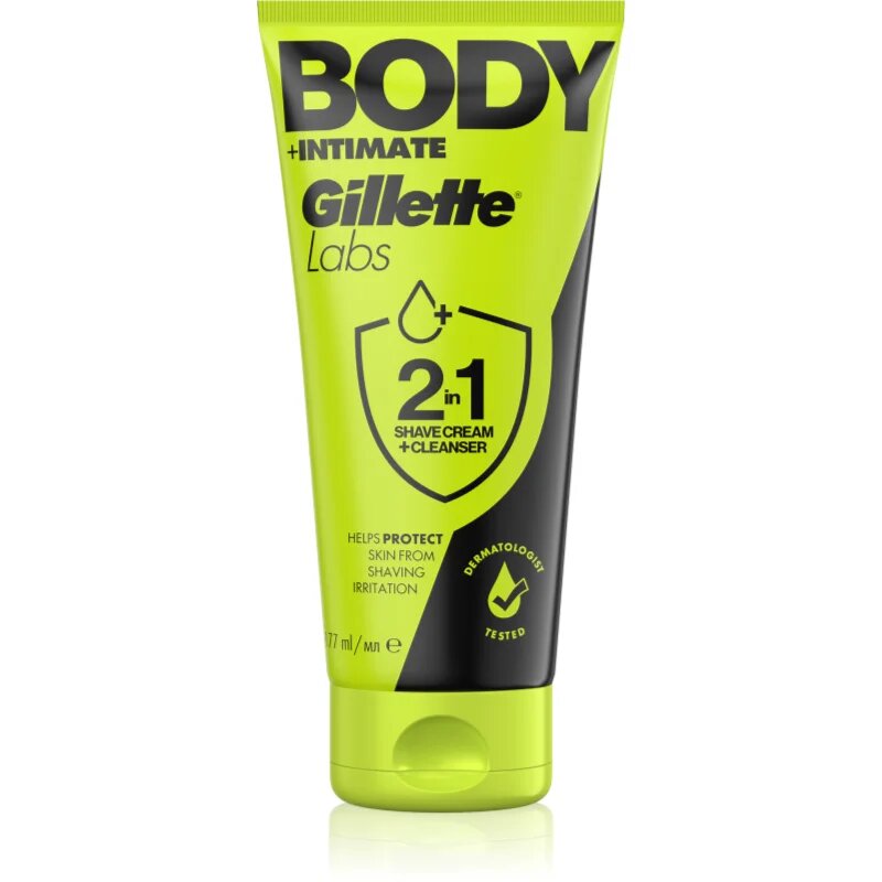 Gillette Labs Body + Intimate pena za britje 2 v 1 177 ml