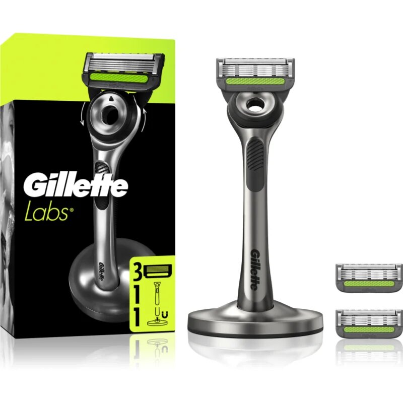 Gillette Labs brivnik s stojalom + nadomestne britvice 1 kos