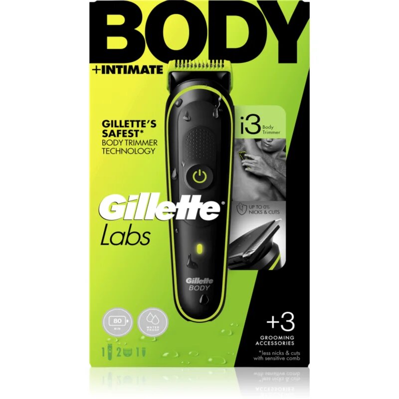 Gillette Labs i3 prirezovalnik za intimne predele in telo za moške 1 kos