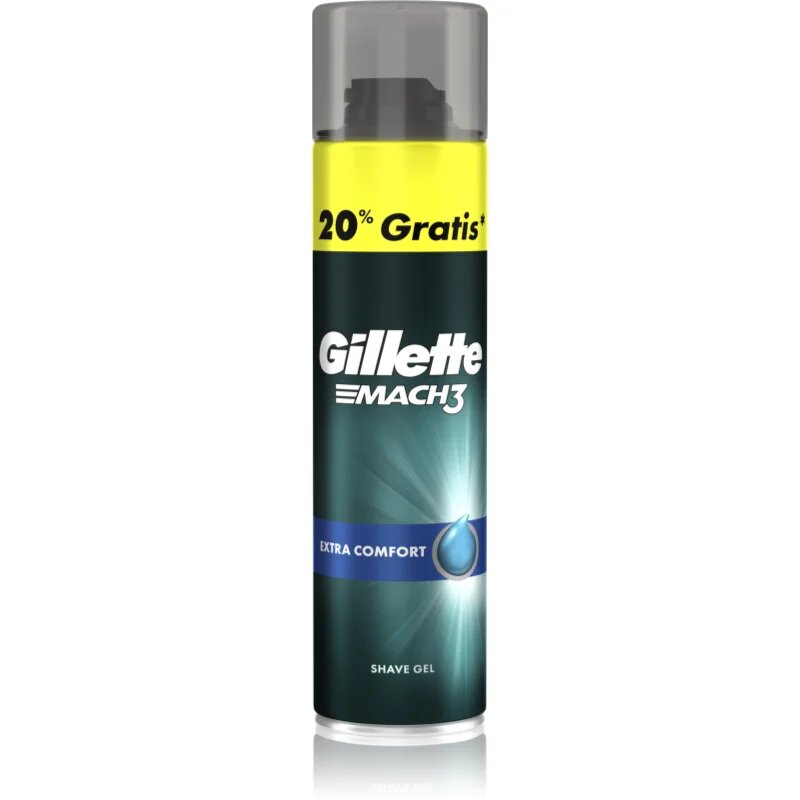 Gillette Mach3 Extra Comfort gel za britje za moške 240 ml