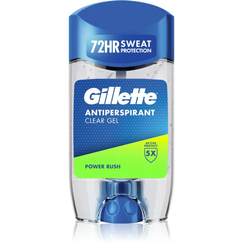 Gillette Power Rush antiperspirant gel za moške 70 ml