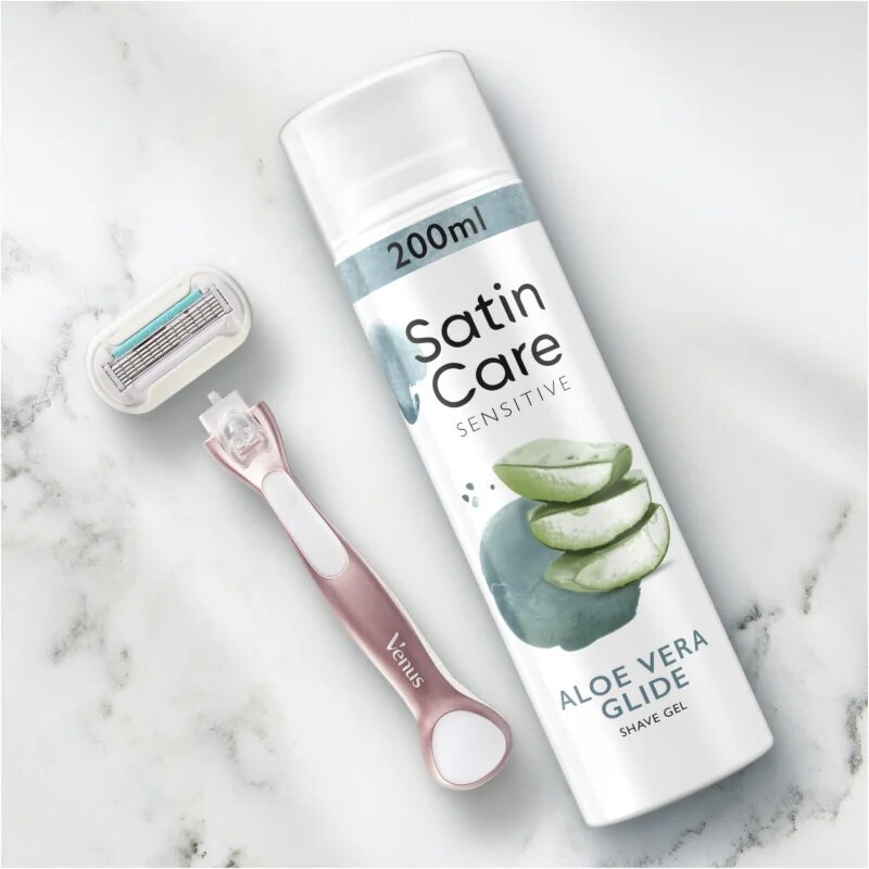 Gillette Satin Care gel za britje za ženske Aloe Vera 200 ml