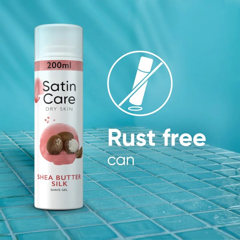 Gillette Satin Care gel za britje za ženske Shea Butter 200 ml