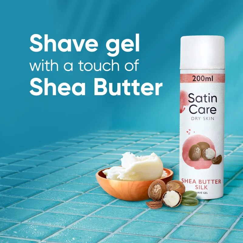 Gillette Satin Care gel za britje za ženske Shea Butter 200 ml