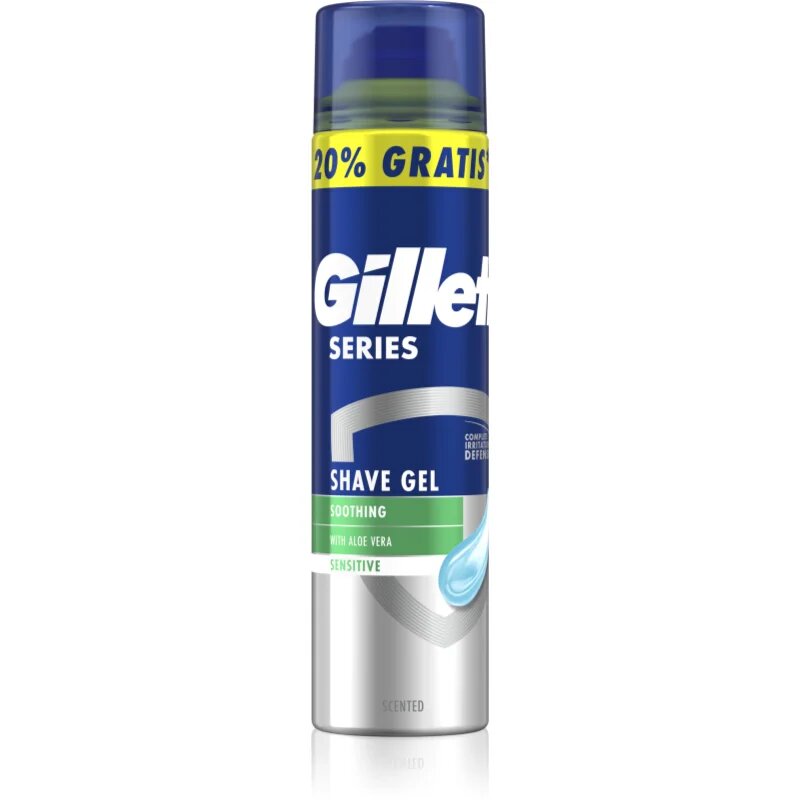 Gillette Series Aloe Vera pomirjajoči gel za britje 240 ml