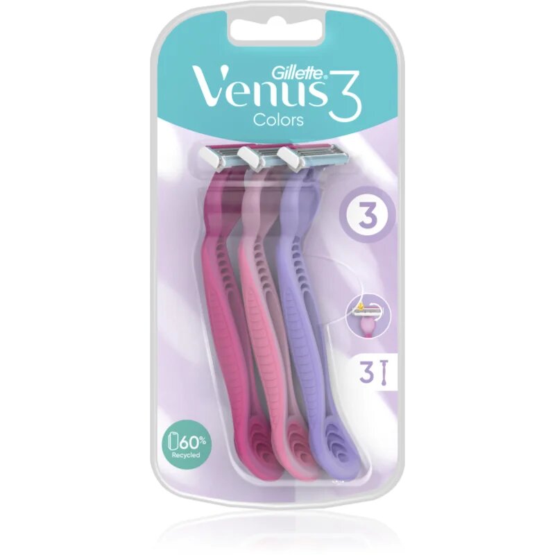 Gillette Venus 3 Plus brivnik za enkratno uporabo 3 kos