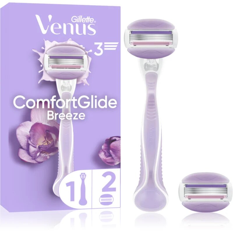 Gillette Venus ComfortGlide Breeze brivnik + nadomestne britvice 1 kos