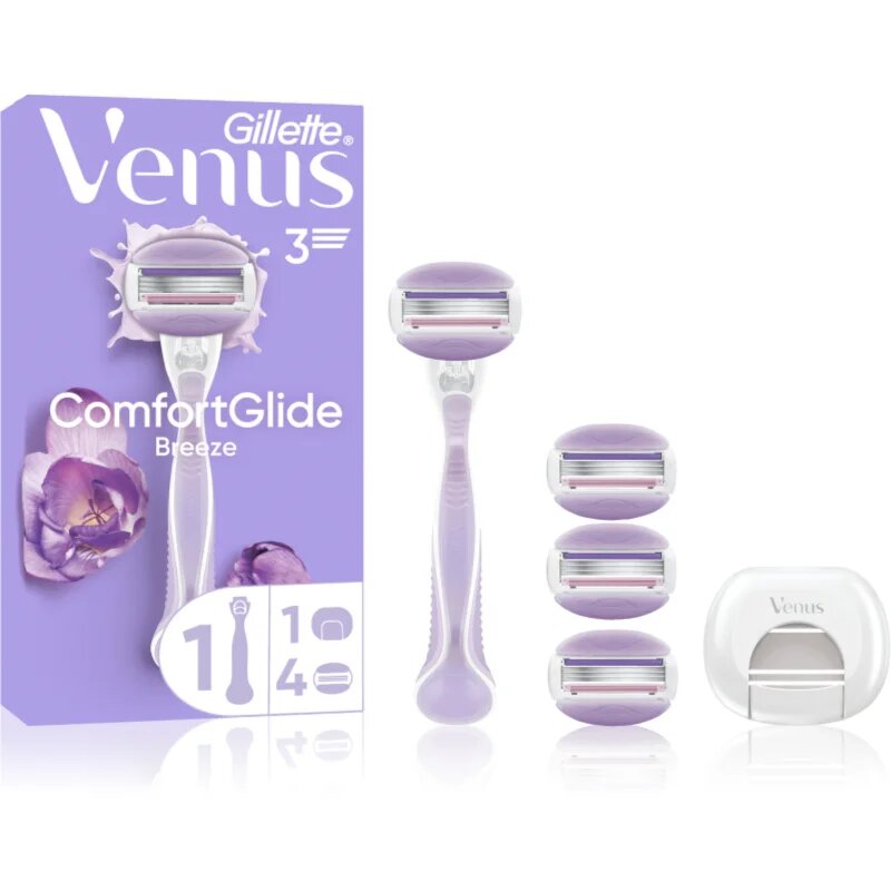 Gillette Venus ComfortGlide Breeze brivnik + nadomestne britvice 4 kos