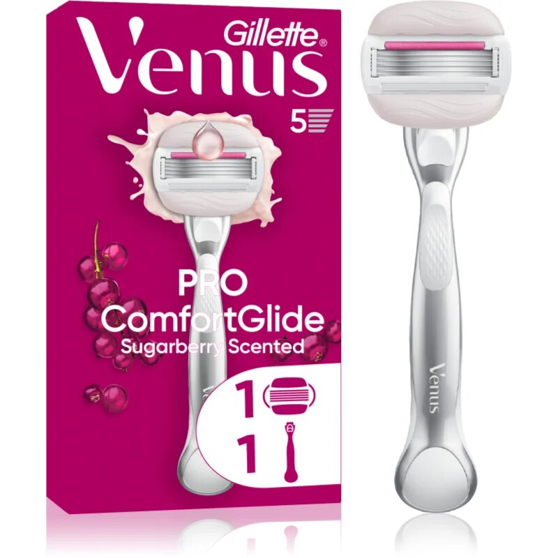 Gillette Venus ComfortGlide Sugarberry brivnik z zamenljivo britvico 1 kos