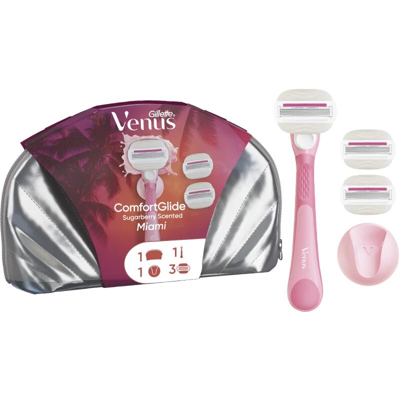 Gillette Venus Comfortglide Sugarberry Miami Gift Set darilni set za ženske