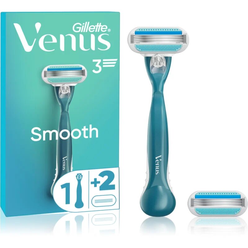 Gillette Venus Smooth brivnik + 2 nadomestni glavi 1 kos