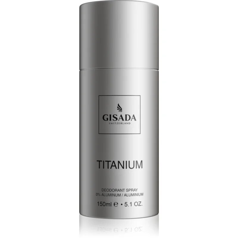 Gisada Titanium deodorant v pršilu brez aluminija za moške 150 ml