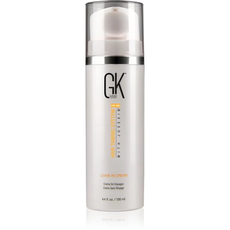 GK Hair Leave-In Cream hranilni balzam brez spiranja za sijaj in mehkobo las z dozirno črpalko 130 ml