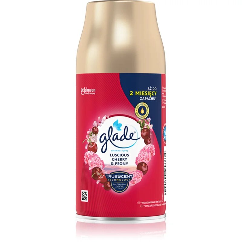 Glade Automatic Spray Luscious Cherry & Peony avtomatski osvežilec zraka nadomestno polnilo 269 ml