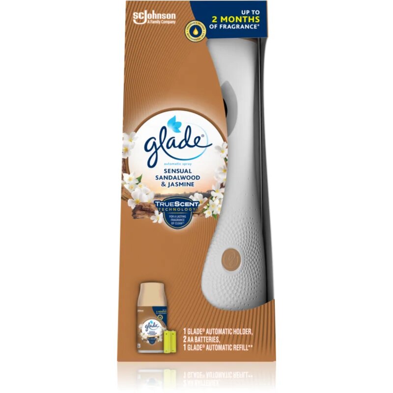 Glade Automatic Spray Sandalwood & Jasmine avtomatski osvežilec zraka s polnilom Sandalwood & Jasmine 269 ml