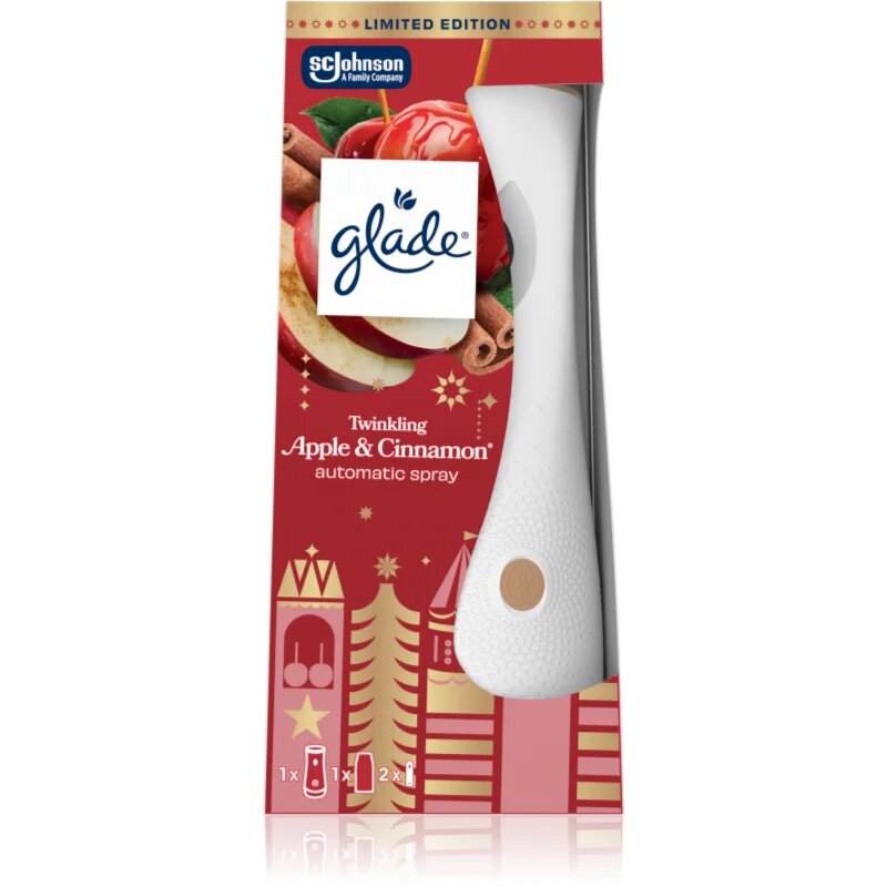 Glade Automatic Spray Twinkling Apple & Cinnamon avtomatski osvežilec zraka s polnilom 269 ml